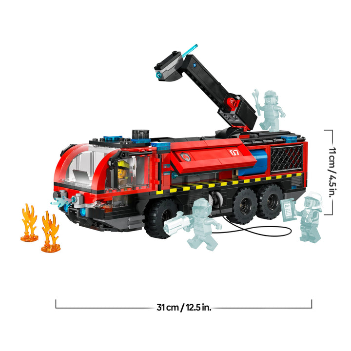 Flughafenlöschfahrzeug Bauset 691 Teile mit 4 Minifiguren ab 7 Jahre - Bild 8