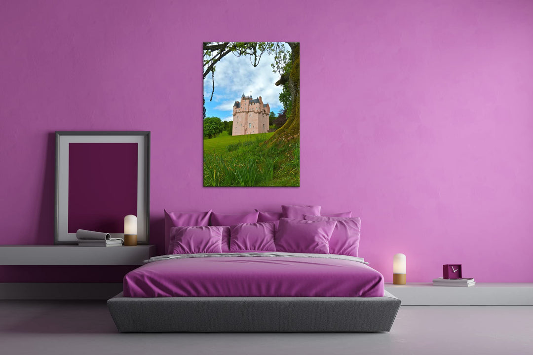 Leinwandbild Schottische Festung 80x60 cm auf Echtholzrahmen - Bild 3