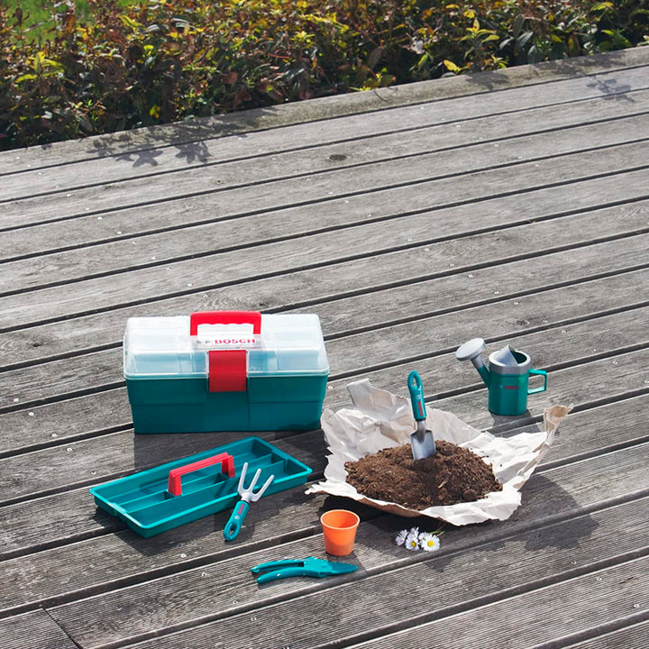 Kinder-Gartenset Box mit Werkzeug Giesskanne Schere ab 3 Jahren - Bild 4