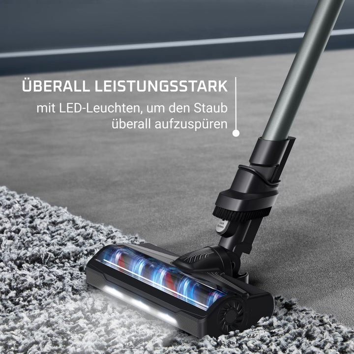 Akkustaubsauger 140W kabellos 45 Min. Laufzeit mit LED-Düse - Bild 6