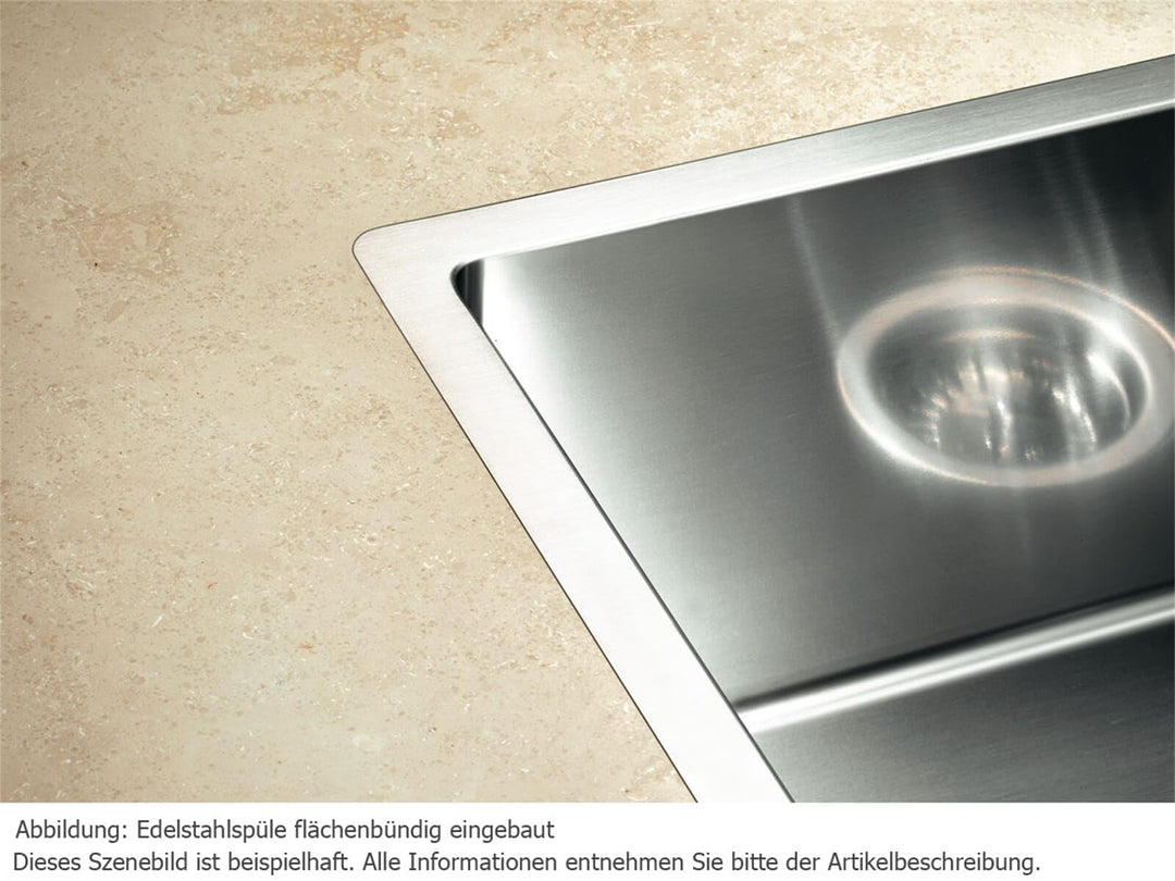 Einbauspüle Edelstahl Seidenglanz 490x440mm mit InFino-Ablauf - Bild 3