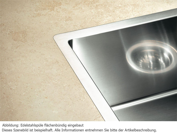 Einbauspüle Edelstahl Seidenglanz 490x440mm mit InFino-Ablauf - Bild 3