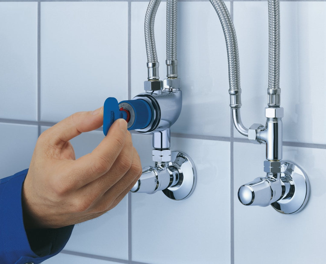 Unterputz-Thermostat Waschtisch kompakt Chrom mit Verbrühschutz - Bild 4