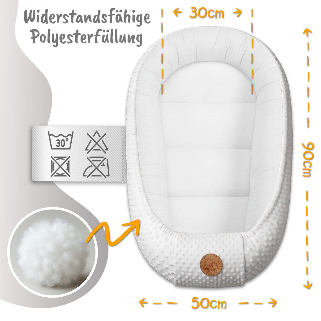 Babynest Minky Giraffen-Design für Babybett und Kinderbett - Bild 2
