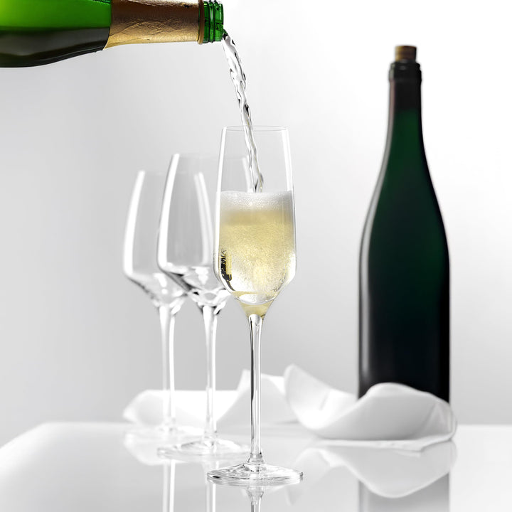 Sektgläser Kristallglas 190 ml 6er-Set für Champagner &amp; Prosecco - Bild 6