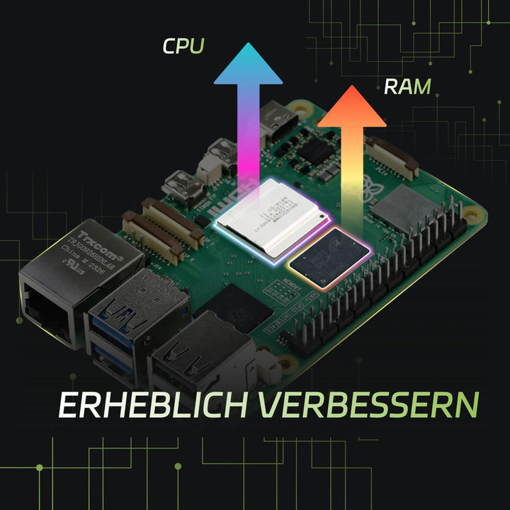 Raspberry Pi 5 Starter Kit 8GB mit 128GB MicroSD Aluminium-Gehäuse - Bild 2