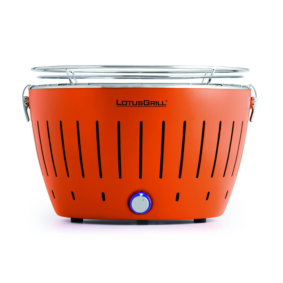 Holzkohlegrill raucharm mit USB 34cm für Balkon &amp; Camping