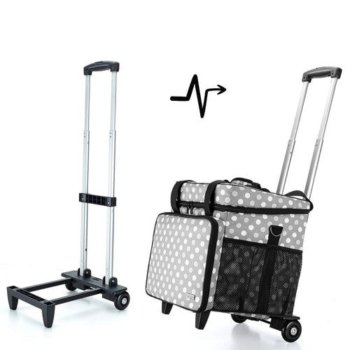 Nähmaschinen-Trolley Nylon gepolstert für Overlock & Coverlock 31x30x34 cm