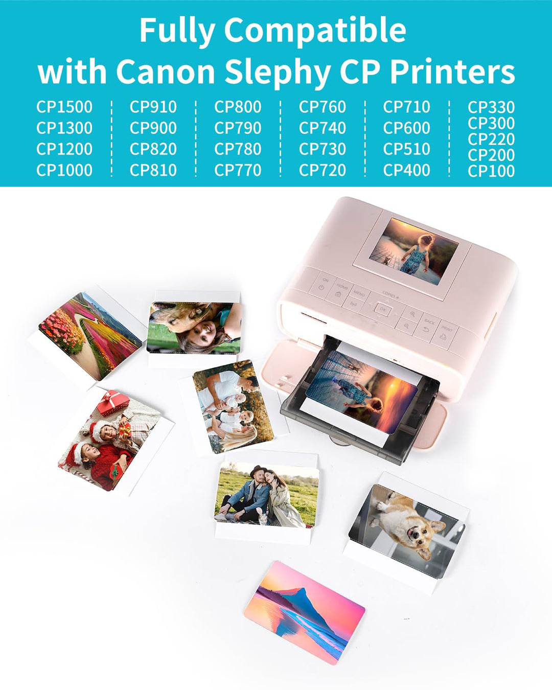Fotopapier mit Farbband Kartenformat 54x86mm 108 Blatt für Canon Selphy - Bild 3