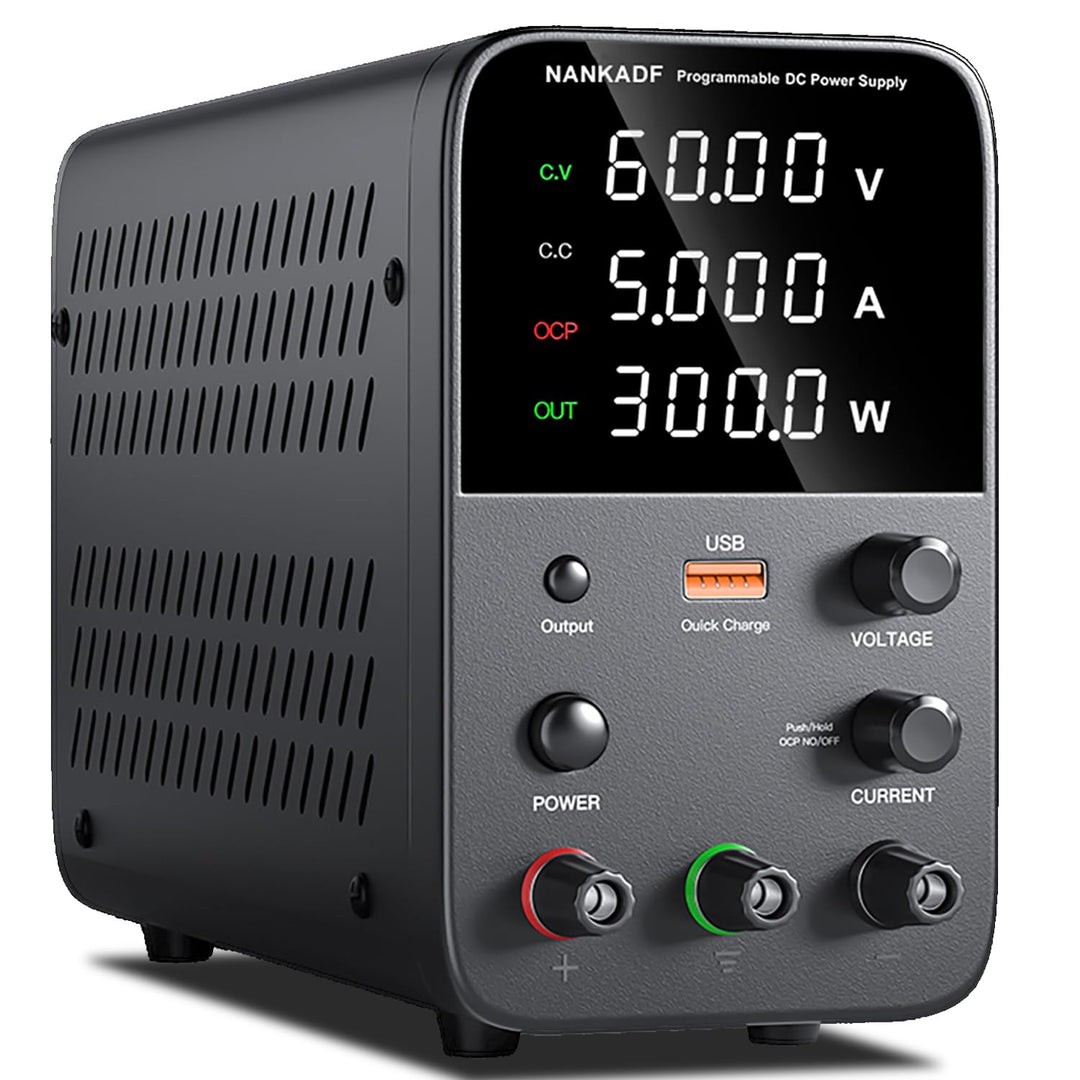 Labornetzgerät 0-60V 0-5A DC regelbar mit 4-stelliger LED-Anzeige