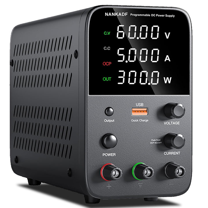 Labornetzgerät 0-60V 0-5A DC regelbar mit 4-stelliger LED-Anzeige