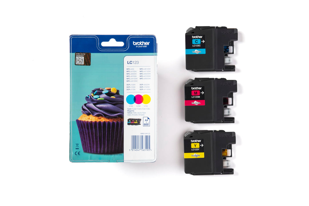 Tintenpatronen-Set Cyan Magenta Gelb 600 Seiten für Tintenstrahldrucker - Bild 3