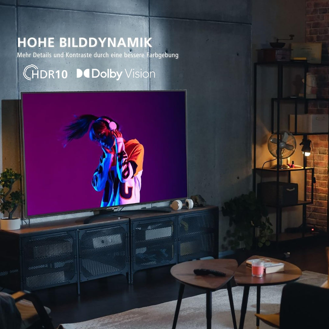 Fernseher 50 Zoll 4K UHD VIDAA Smart TV Triple-Tuner HDR - Bild 6