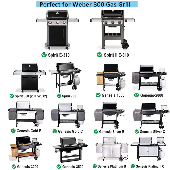 Grillrost Edelstahl 44,5x30 cm für Spirit 300 Series 2er-Set - Bild 2
