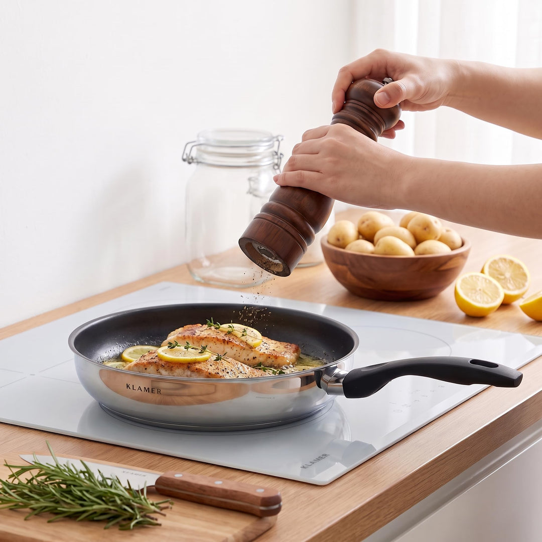 Bratpfanne 28 cm Induktion Antihaft Greblon C3+ PFOA-frei - Bild 8