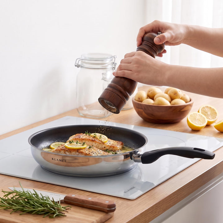 Bratpfanne 28 cm Induktion Antihaft Greblon C3+ PFOA-frei - Bild 8