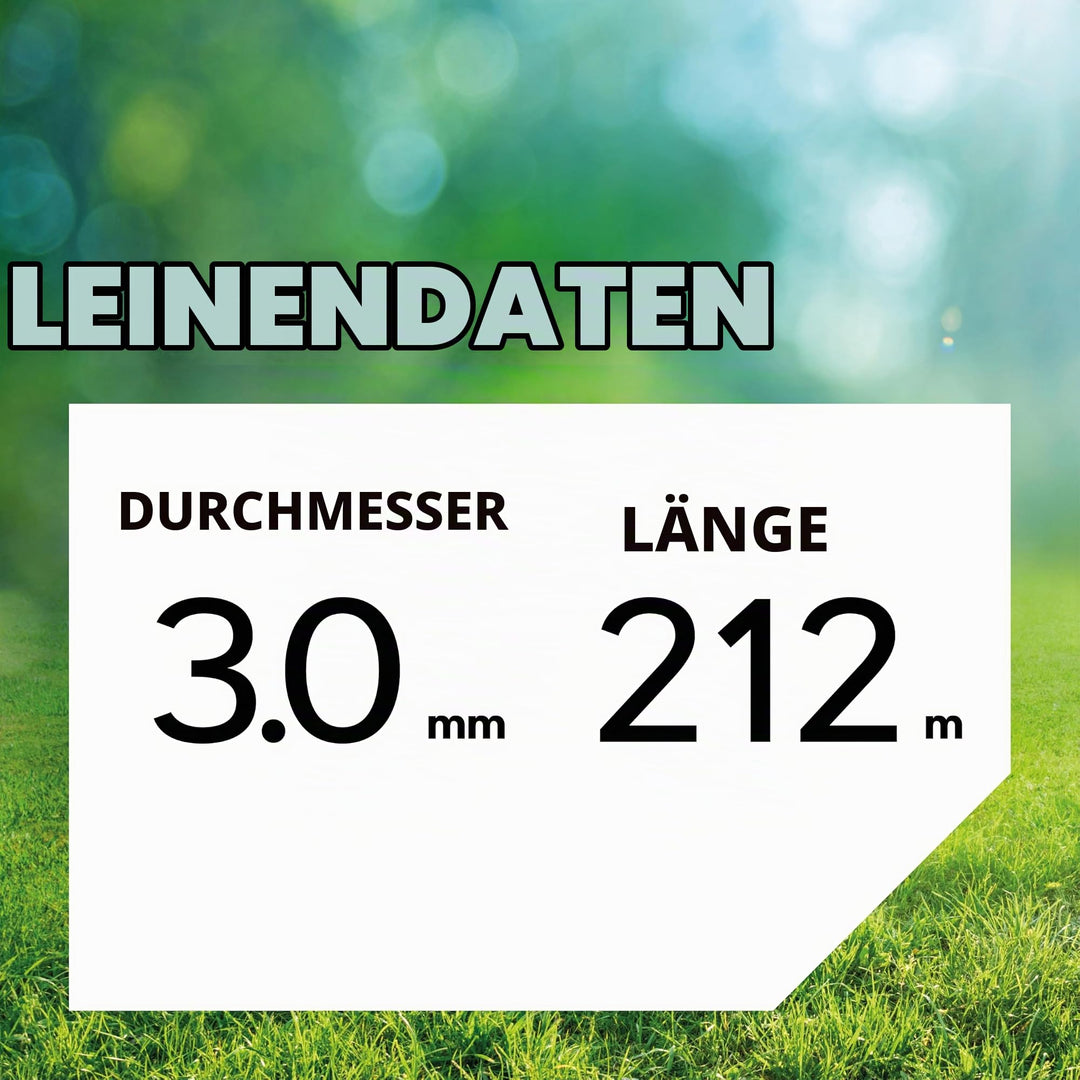 Trimmerfaden Stern-Profil Nylon 3,0 mm x 212 m für Rasentrimmer - Bild 2