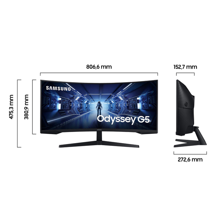 Curved Gaming Monitor 34 Zoll UWQHD 165 Hz VA-Panel 1000R - Bild 2