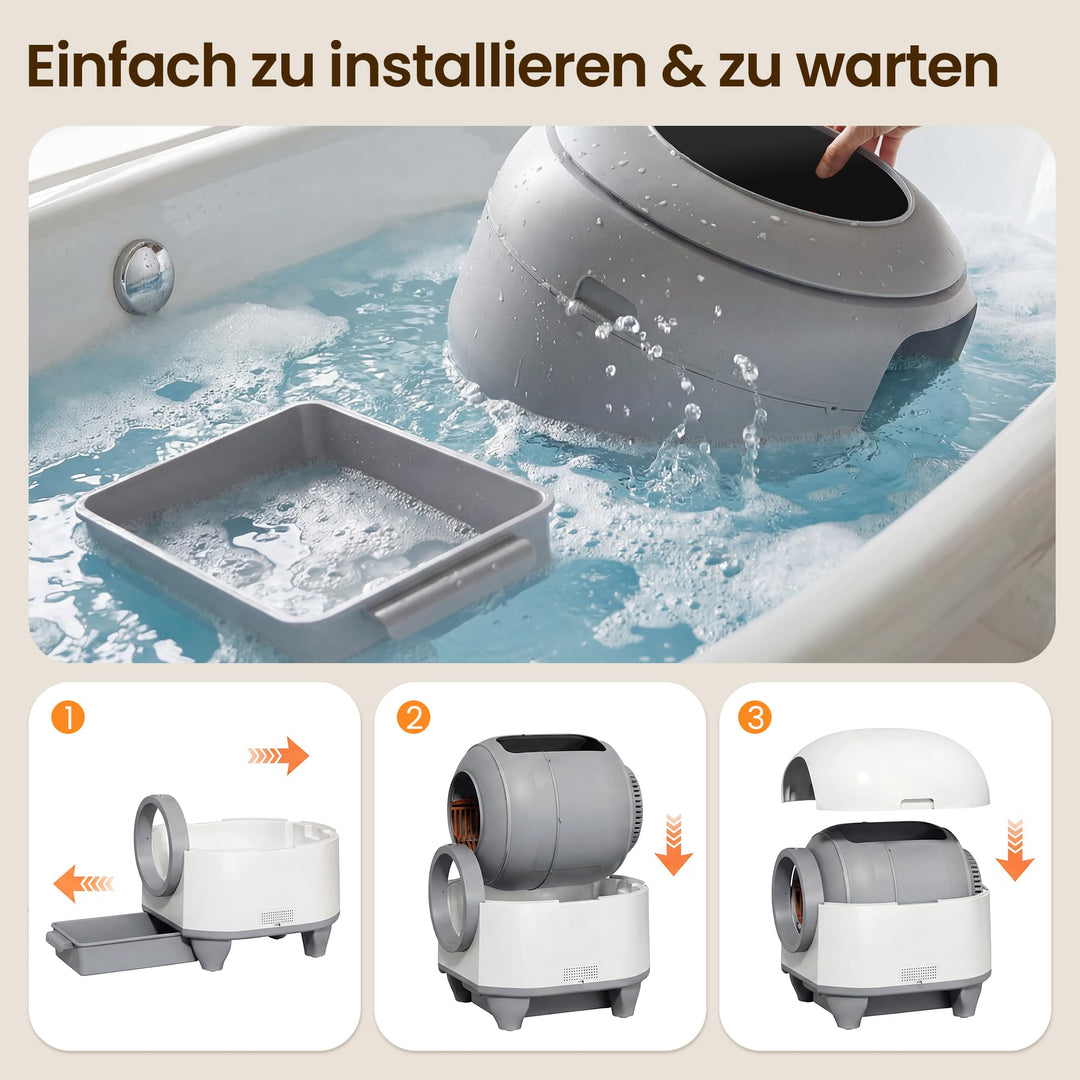 Selbstreinigendes Katzenklo 90L Automatisch mit App-Steuerung - Bild 8