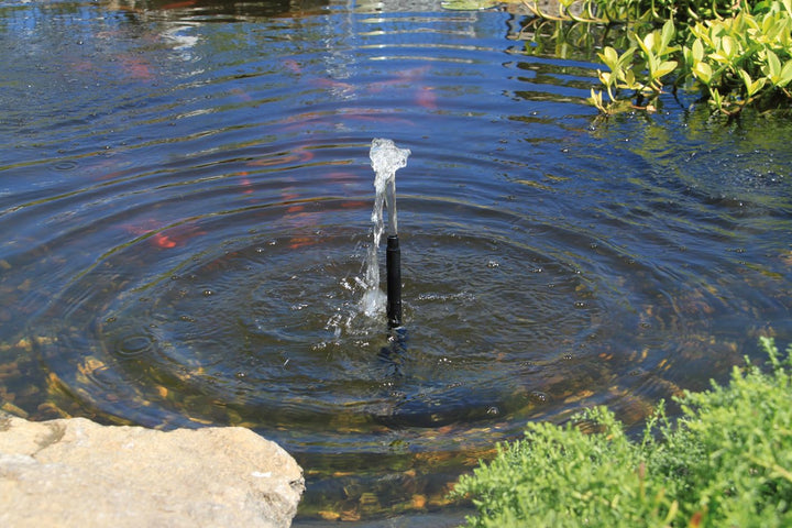 Teichpumpe 12V DC 470 l/h mit Sprinklerset für Gartenteich - Bild 7