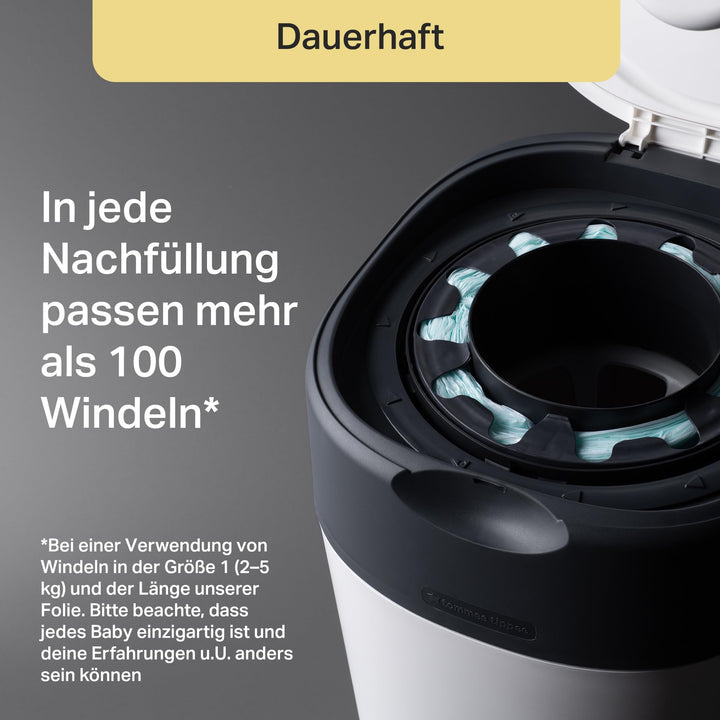 Windeleimer mit 6 Nachfüllkassetten antibakteriell geruchsdicht - Bild 7