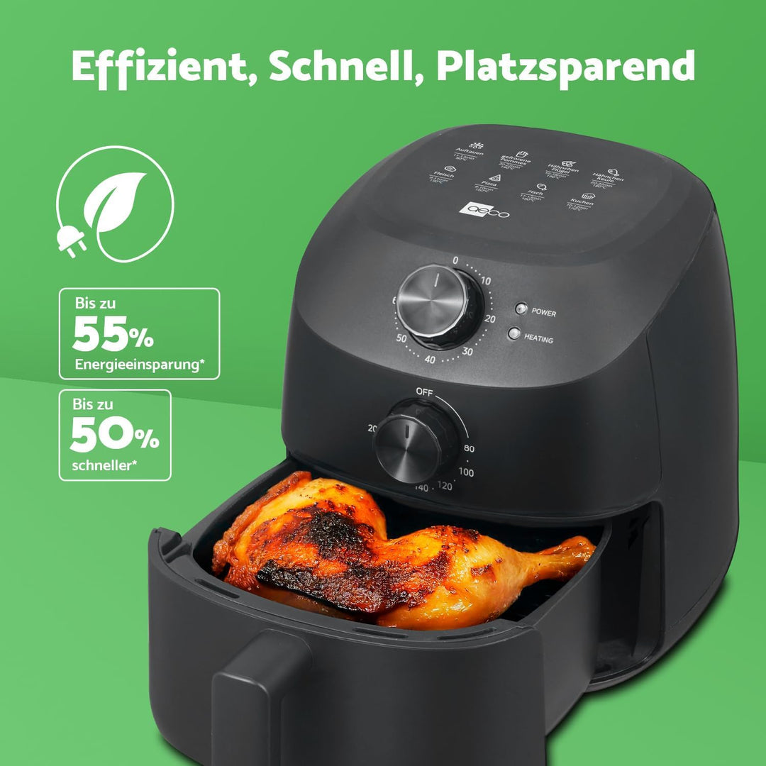 Mini Airfryer 2L 5-in-1 BPA-frei 1150W mit Auto-Off Funktion - Bild 8