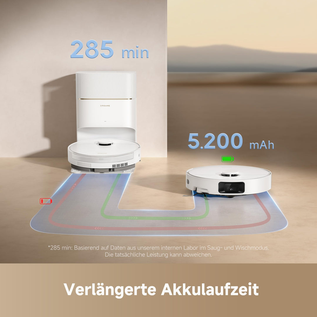 Saugroboter 2-in-1 mit Wischfunktion 13.000 Pa DuoBrush Selbstentleerung - Bild 9