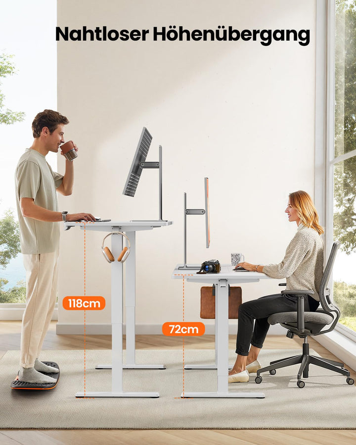 Höhenverstellbarer Schreibtisch 160x80cm elektrisch 4-Speicher - Bild 3