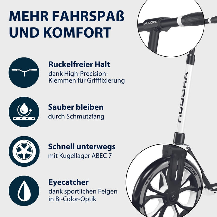 Tretroller Aluminium 205mm Räder klappbar bis 100 kg für Erwachsene - Bild 3