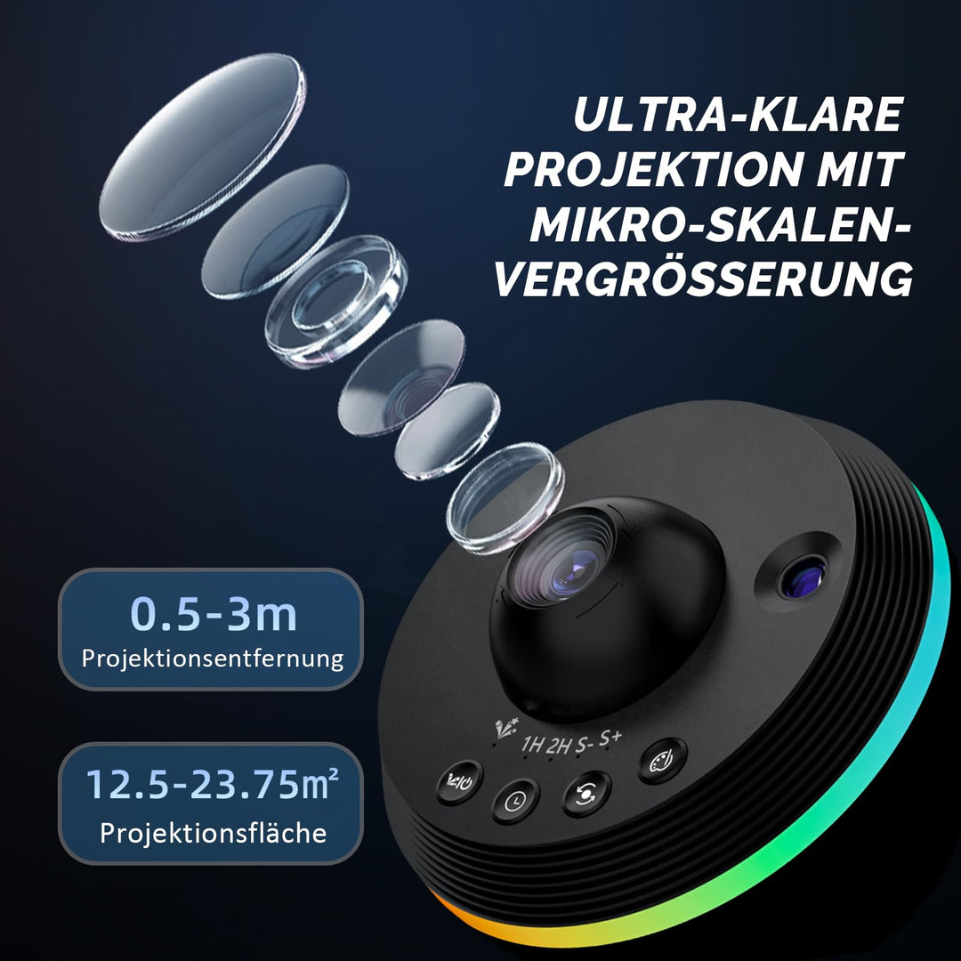 Sternenhimmel Projektor 5K Planetarium mit Meteoreffekt für Schlafzimmer - Bild 3