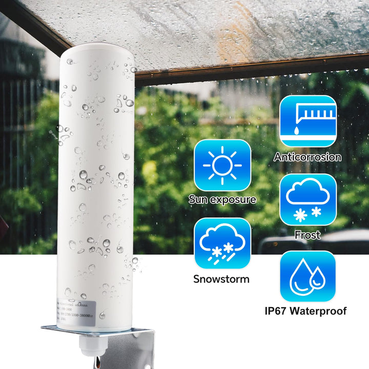 LTE Aussenantenne Omnidirektional 10dBi 4G 5G 698-3800MHz mit 5m Kabel - Bild 5