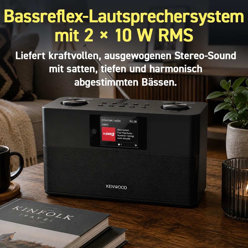 Stereo Internetradio DAB+ WLAN Bluetooth 2x10W mit Display - Bild 7
