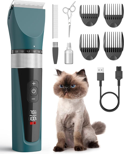 Katzenschermaschine leise 5 Geschwindigkeiten LCD IPX6 Profi