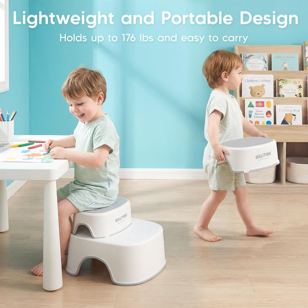 Toilettentrainer Kinder mit 2-stufigem Tritthocker Anti-Rutsch für 1-8 Jahre - Bild 5