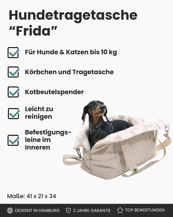 Hundetragetasche 2-in-1 Körbchen für Hunde &amp; Katzen bis 10 kg - Bild 2