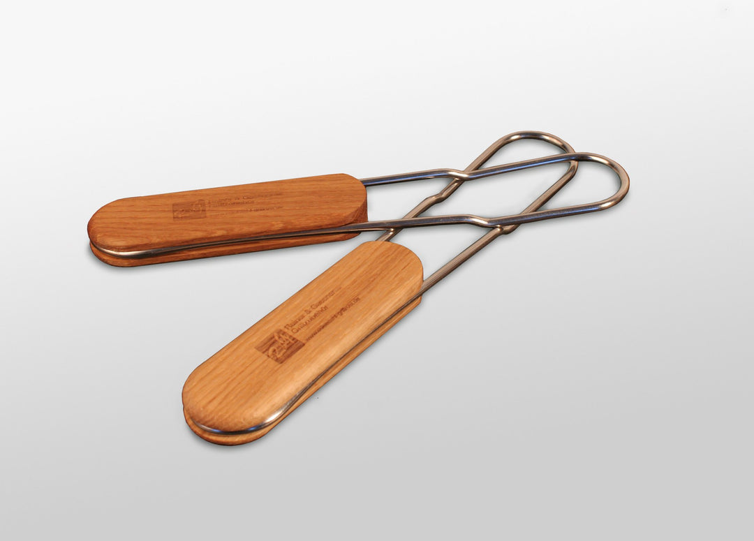 Grillrost Edelstahl 58x30 cm mit abnehmbaren Holz-Handgriffen - Bild 3