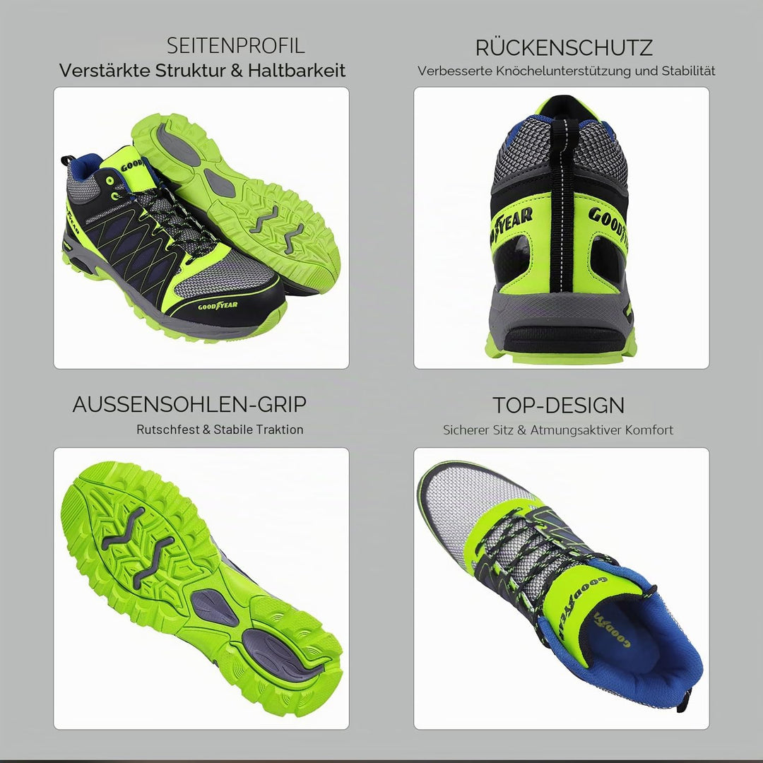 Sicherheitsstiefel S1P SRA Herren gelb-blau Verbundkappe leicht - Bild 7