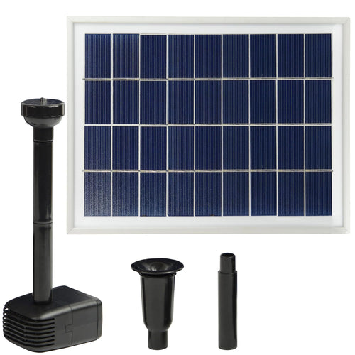 Solar Teichpumpe 13W mit Sofort-Start 190cm Förderhöhe 480l/h