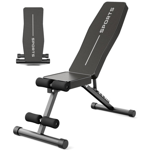 Klappbare Hantelbank verstellbar 8-stufig 300 kg Ganzkörper-Workout