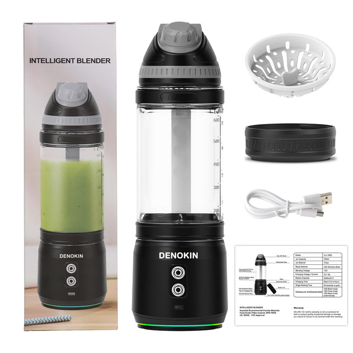 Tragbarer Mixer 700ml mit 6 Edelstahlklingen USB-C wiederaufladbar - Bild 7