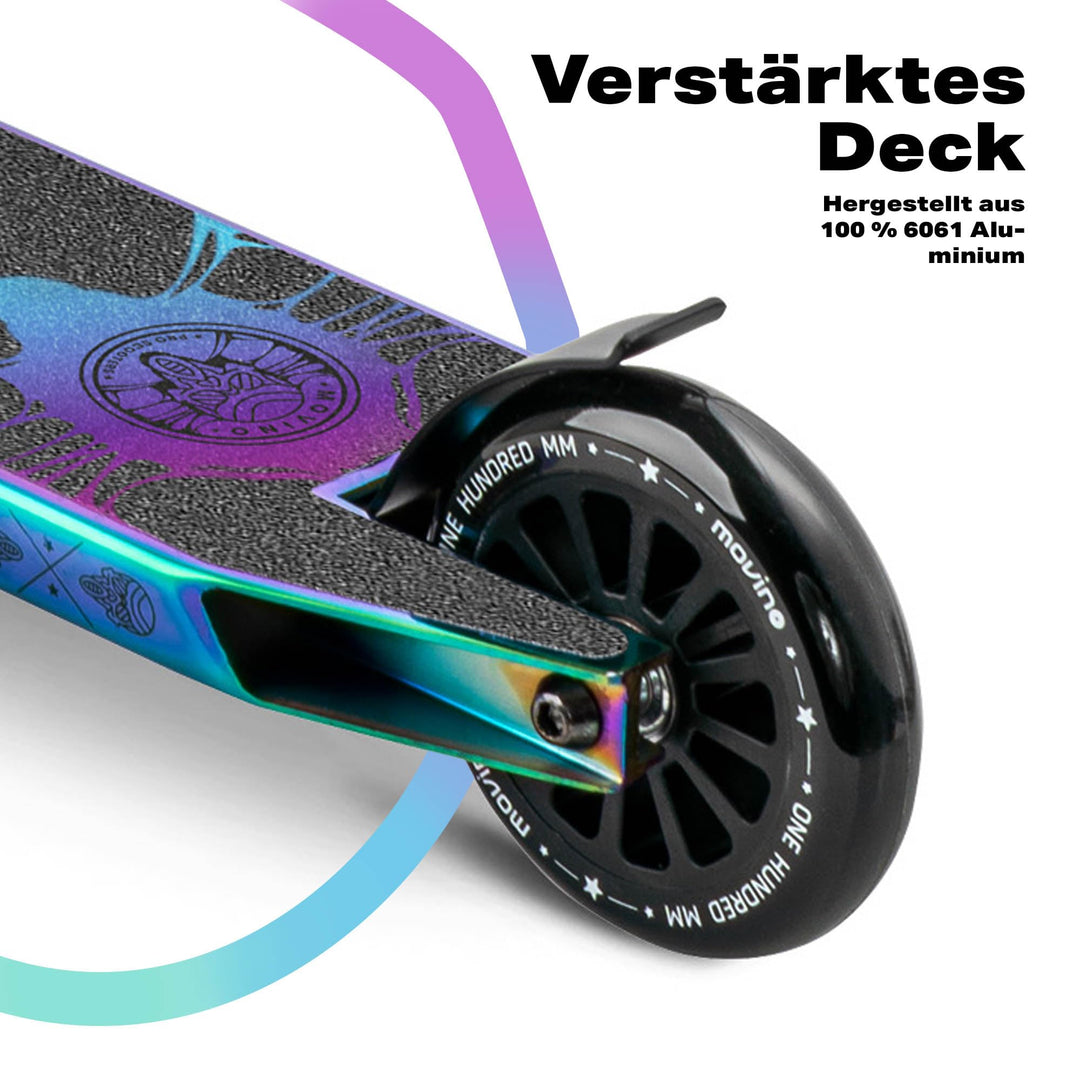 Stunt Scooter Aluminium-Deck 100mm ABEC9 für Jugendliche &amp; Erwachsene - Bild 2