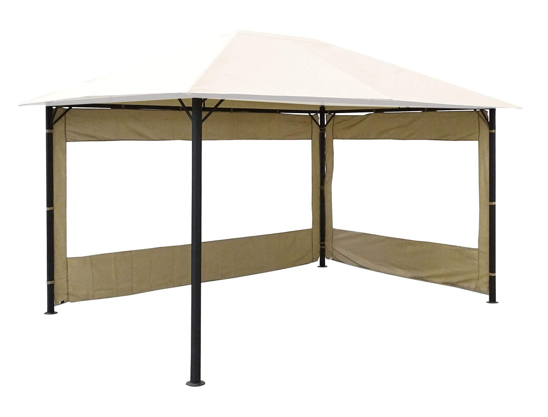 Pavillon Seitenteile 3x4m Sand Beige 2-teilig mit Fenstern - Bild 3