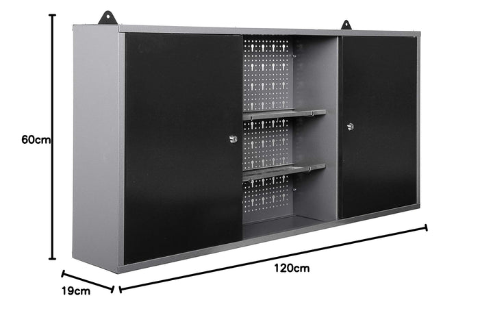 Werkzeug-Hängeschrank Metall abschliessbar 120 cm Werkstatt - Bild 3