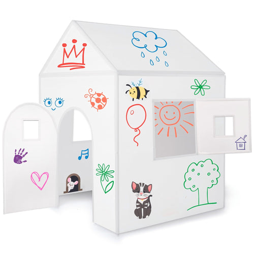 Kinderspielhaus Indoor Outdoor bemalbarer Kunststoff ab 3 Jahre