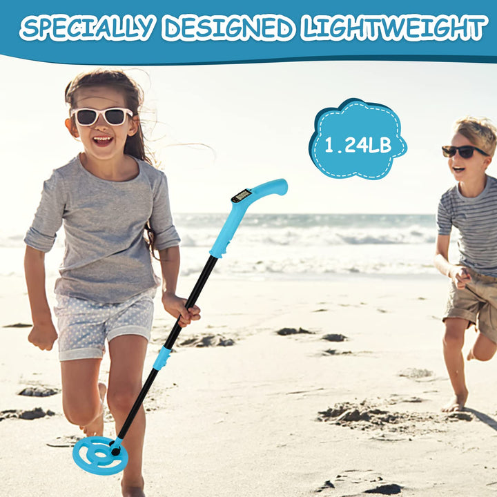Metalldetektor Kinder azurblau mit LCD-Display, 46–96 cm - Bild 5