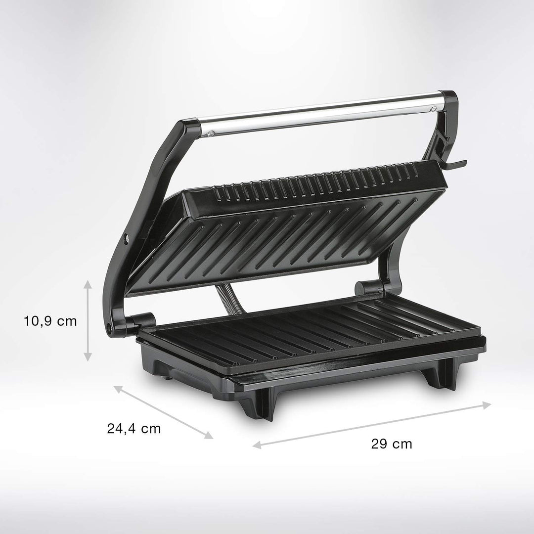 Kontaktgrill Antihaft 22,5x14 cm 700W für Camping und Küche - Bild 3