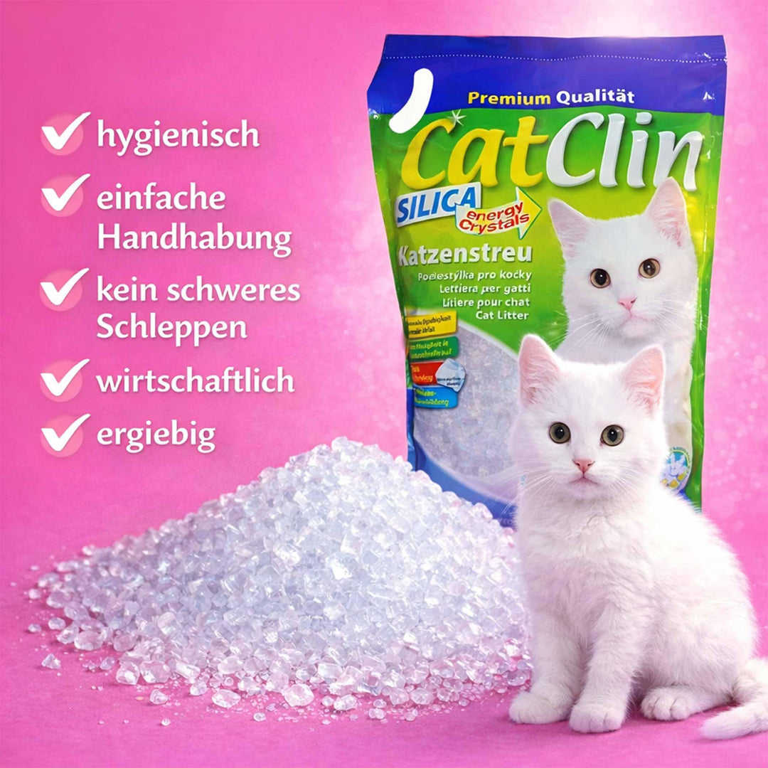 Silikat Katzenstreu 4x8l staubarm antibakteriell langanhaltend - Bild 2