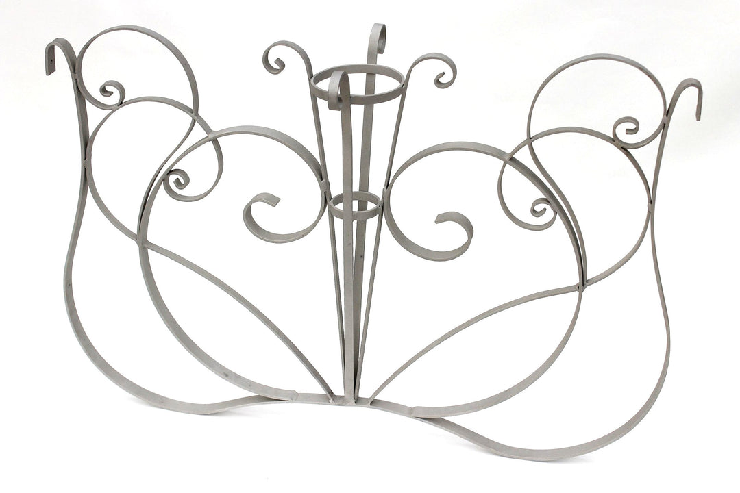 Gartenzaun-Element Aluminium 102x72 cm Alu-Natur Dekorzaun