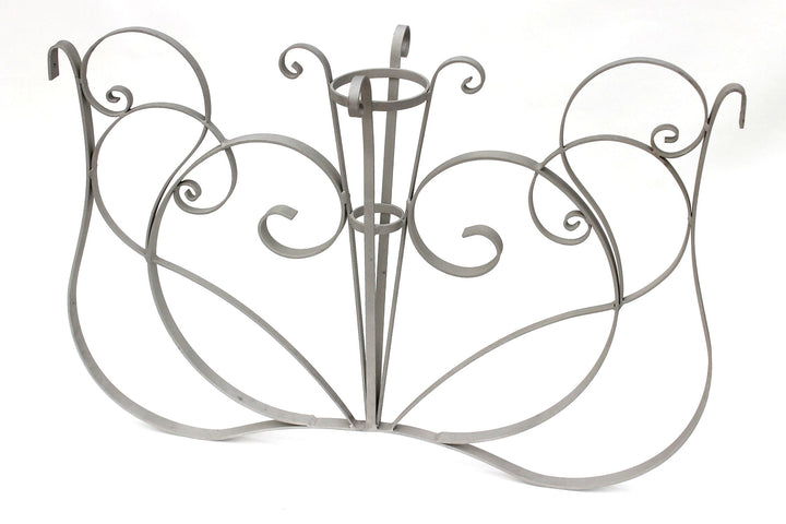 Gartenzaun-Element Aluminium 102x72 cm Alu-Natur Dekorzaun