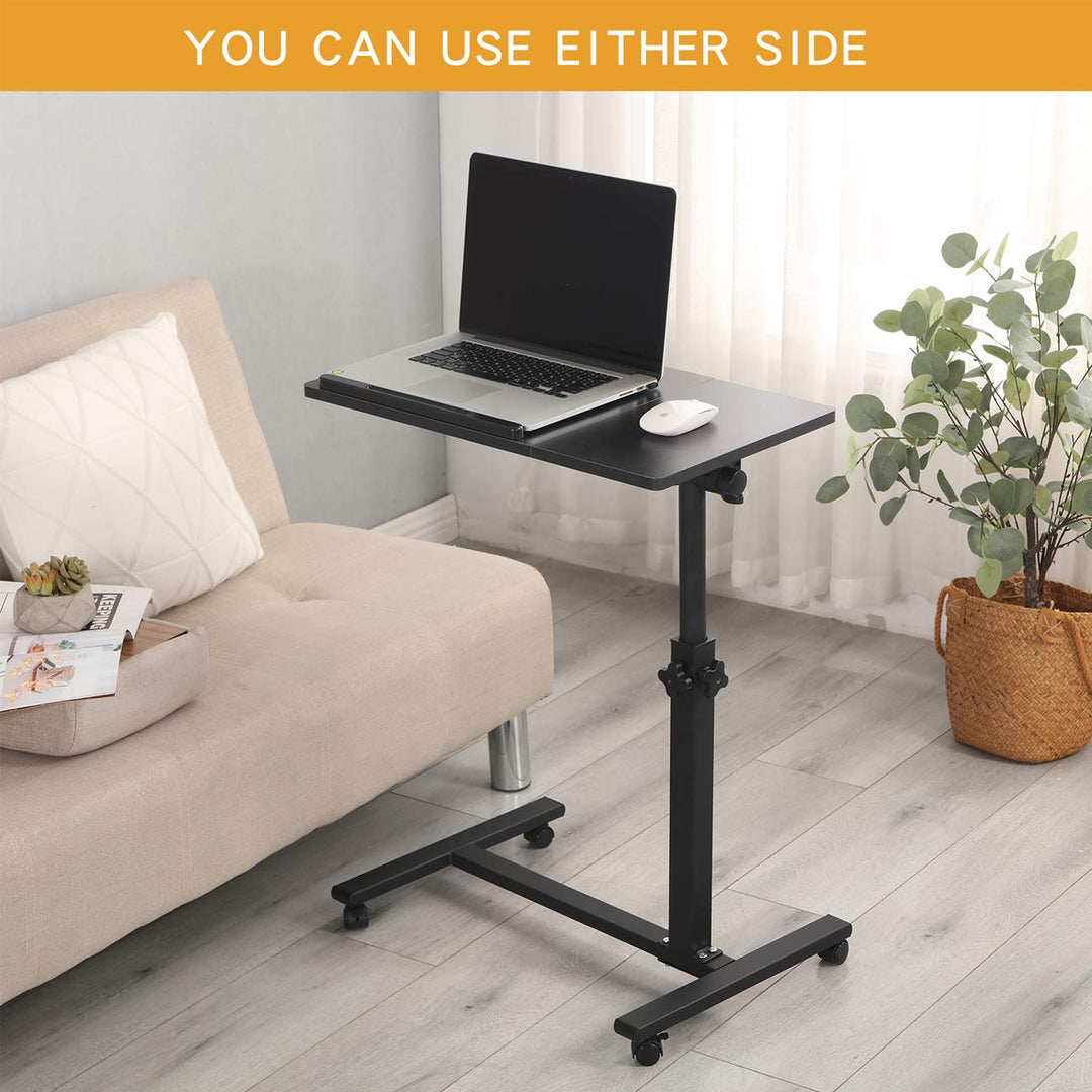 Laptoptisch rollbar höhenverstellbar 60–90 cm mit Kippmechanismus